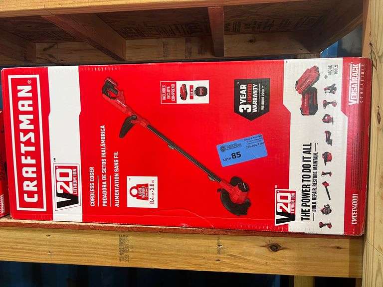 New Craftsman Cordless Edger - 20V with Battery and Charger