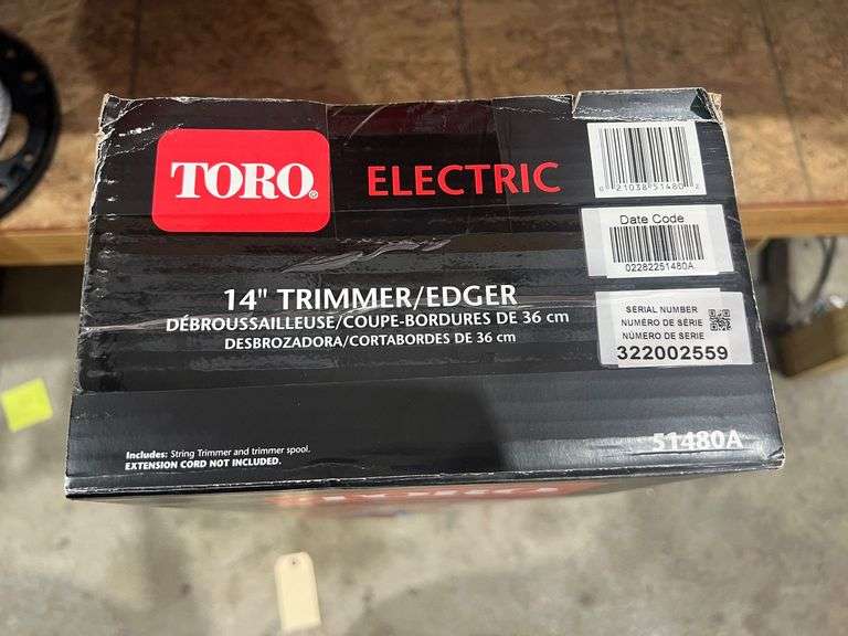 New Toro 14in Electric Trimmer/Edger