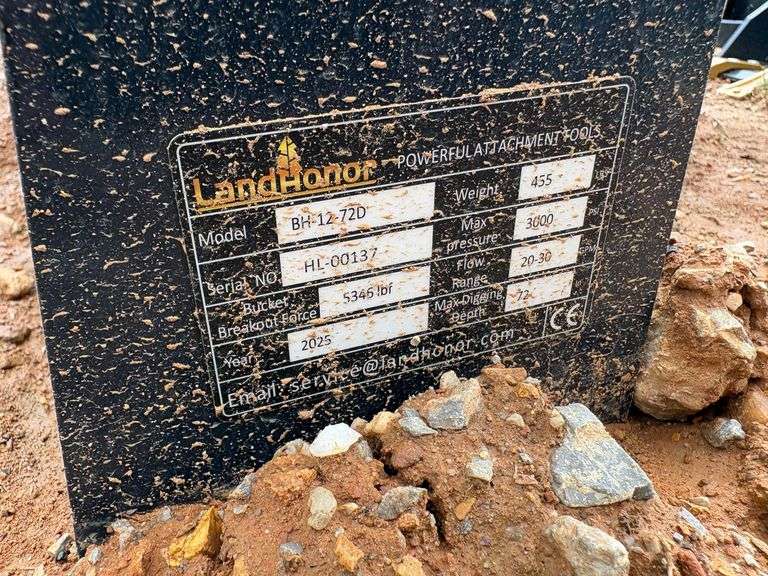 2025 Landhonor Unused BH-12-72D Big Arm Backhoe for Skidsteer