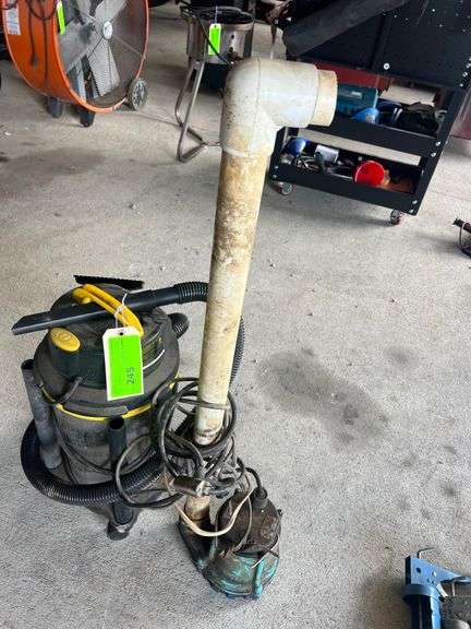 Shop Vac and Pump