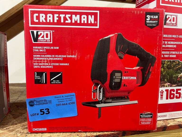New Craftsman Jigsaw 20V - Tool Only