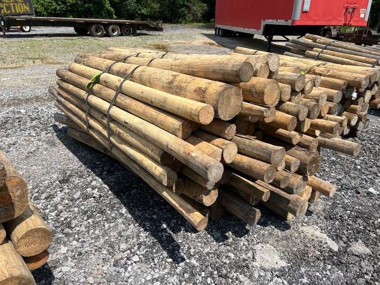 Untreated Wood Posts - Qty: 89