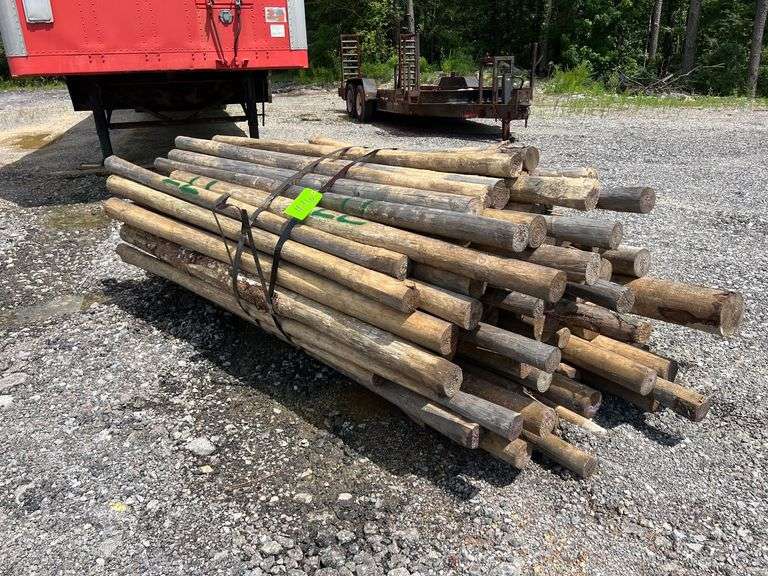 Untreated Wood Posts - Qty: 77