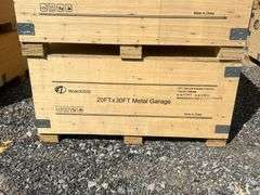 KJ Unused K2030 20ftx30ft Metal Garage