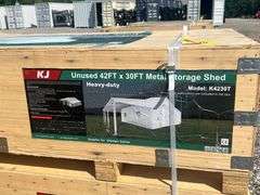 KJ Unused K4230T 42ftx30ft Metal Storage Shed