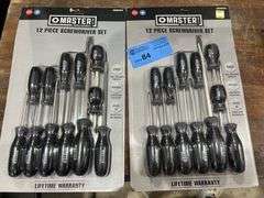 (2) Master Mechanic 12 Piece Screwdriver Set
