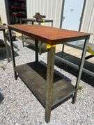 Steel Work Table - 48in x 24in x 43.5in