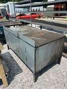 Steel Work Desk - 73in L x 35.5in W x 36in H