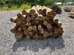 Untreated Wood Posts - Qty: 63