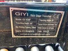 2025 GIYI Unused GY-X39F Mini Skid Steer Trencher