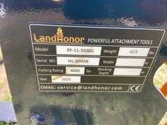 2025 Landhonor Unused PF-11-3500G Skid Steer Pallet Fork