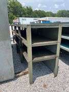 Steel Work Table - 160in L x 31in W x 54in H