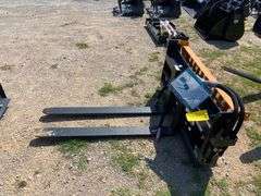 2025 Wolverine Unused PFA-11-3300G  Skid Steer Pallet Fork Hydraulic Adjustable