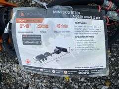 2025 Wolverine Unused MAD-12-12D Mini Skid Steer Auger Drive and Bit