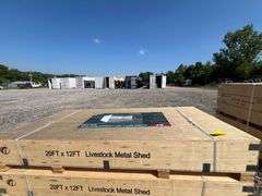 KJ Unused K1912 20ftx12ft Livestock Metal Shed