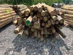 Untreated Wood Posts - Qty: 89