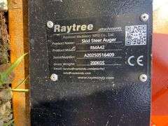 2025 Raytree Unused RMA42 Skidsteer Auger Set