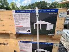 KJ Unused K3325 33ftx25ft Double Garage Steel Barn Shed
