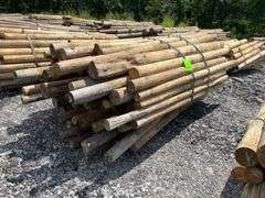 Untreated Wood Posts - Qty: 89