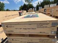 KJ Unused K1119 11ftx19ft All-Steel Carport