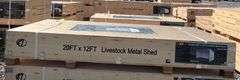 KJ Unused K1912 20ftx12ft Livestock Metal Shed