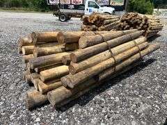 Untreated Wood Posts - Qty: 46