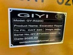 2025 GIYI Unused Excavator Ripper - Fits CAT 320