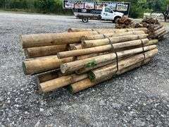 Untreated Wood Posts - Qty: 43
