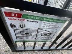 2025 KJ Unused K0720 Metal Farm Driveway Gates