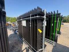 2025 KJ Unused K0608-22 Heavy Duty Powder Coated Steel Site Fence