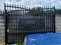 2025 KJ Unused K0720-6 Metal Farm Driveway Gates