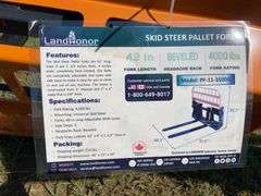 2025 Landhonor Unused PF-11-3500G Skid Steer Pallet Fork