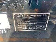 2025 GIYI Unused GY-CLG72C Skid Steer Curved Log Grabber