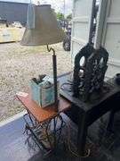 Lot -  Furniture - (2) Side Tables, Assorted Decor