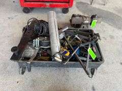 Rolling Cart with Assorted Tools