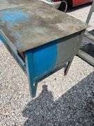 Steel Work Desk - 74.5in L x 33in W x 34in H