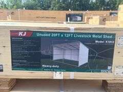KJ Unused K1912 20ftx12ft Livestock Metal Shed