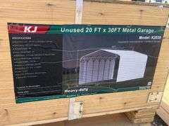 KJ Unused K2030 20ftx30ft Metal Garage