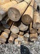Untreated Wood Posts - Qty: 60 Posts