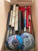 Assorted Drill Bits and Large Hex Allen Wrenches