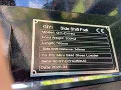 2025 GIYI Unused GYD-CYHC  Mini Skid Steer Side Shift Fork
