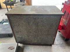 Galvanized Metal Bin on Wheels