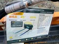 2025 Wolverine Unused PFA-11-3300G Skidsteer Hydraulic Adjustable Pallet Forks