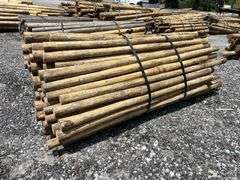 Untreated Wood Posts - Qty: 90