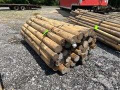 Untreated Wood Posts - Qty: 60 Posts