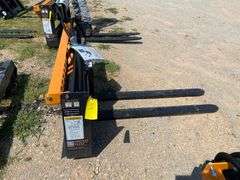 2025 Wolverine Unused PFA-11-3300G  Skid Steer Pallet Fork Hydraulic Adjustable