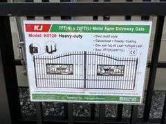 2025 KJ Unused K0720 Metal Farm Driveway Gates