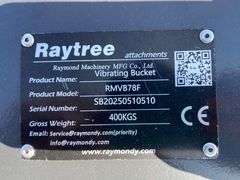 2025 Raytree Unused RMVB78F Skid Steer Vibratory Bucket