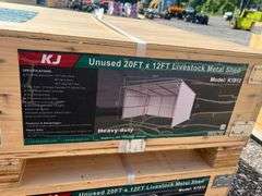 KJ Unused K1912 20ftx12ft Livestock Metal Shed