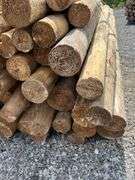 Untreated Wood Posts - Qty: 63